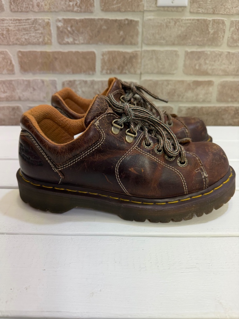 Doc Martens 10940 Grizzly Leather Chunky Lace Up Derby Men’s Sz 8 Vtg Y2k - Picture 4 of 11